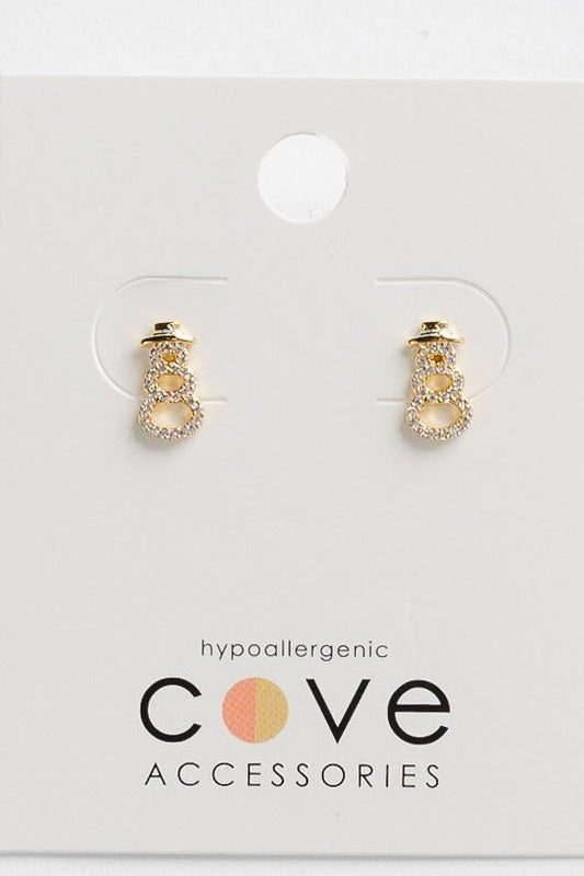 Cove Gold Snowman WOMEN'S NECKLACE Cove Accessories 18k Gold Plate OS 