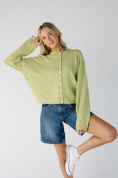 Aria Soft Cardigan WOMEN'S CARDIGAN Things Between Lemongrass S 