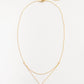 Cove Daisy Double Chain Necklace WOMEN'S NECKLACE Cove Accessories 