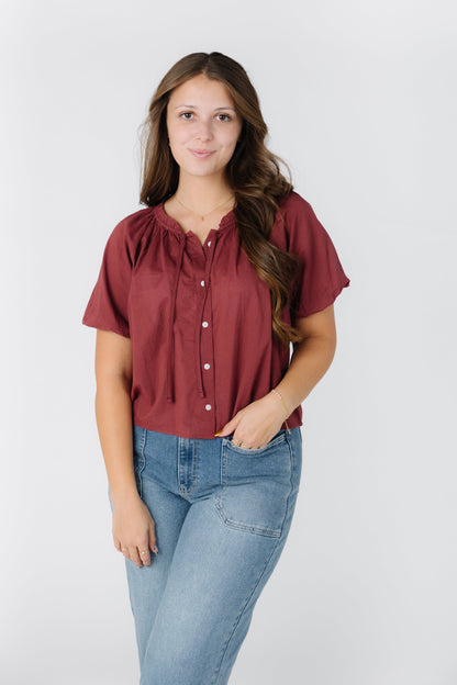 Citrus-Basics Button Down Top WOMEN'S TOP Citrus 