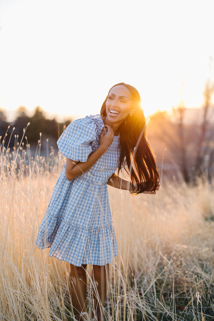 Brass & Roe Darla Gingham Dress WOMEN'S DRESS brass & roe 