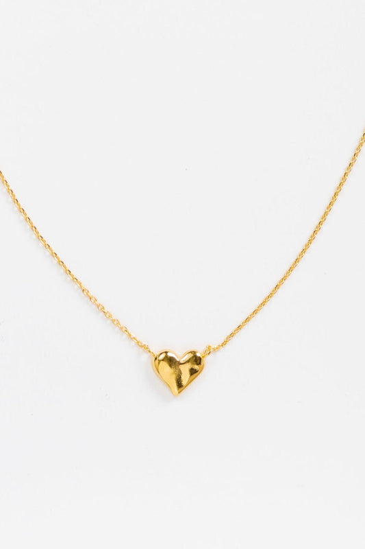 Cove Love Heart Necklace WOMEN'S NECKLACE Cove Accessories Gold 16" 