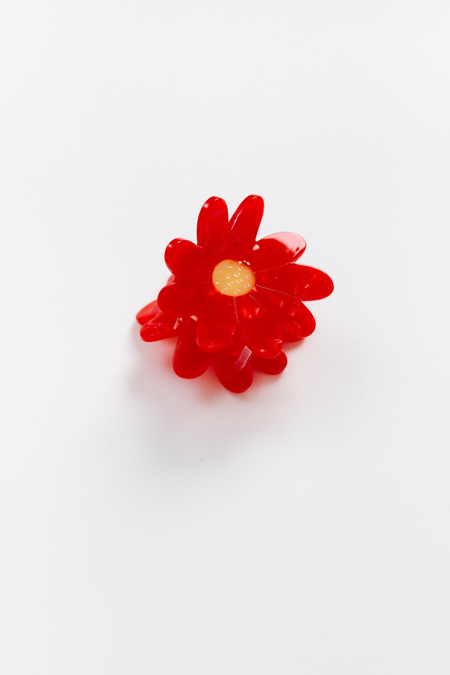Cove Mini Flower Acetate Claw WOMEN'S HAIR ACCESSORY Cove Accessories Red 2 inch 