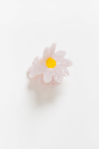 Cove Mini Flower Acetate Claw WOMEN'S HAIR ACCESSORY Cove Accessories White 2 inch 