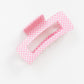 Cove Everly Checker Hair Claw WOMEN'S HAIR ACCESSORY Cove Accessories Pink 5 inch 