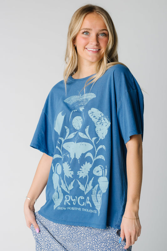 RVCA Baggie Tee in blue 23B351504