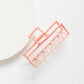 Cove Rectangle Metal Claw WOMEN'S HAIR ACCESSORY Cove Accessories Pink/Peach 3.5 inch 