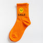 Cove Smile With Me Socks WOMEN'S SOCKS Cove Accessories Orange OS 