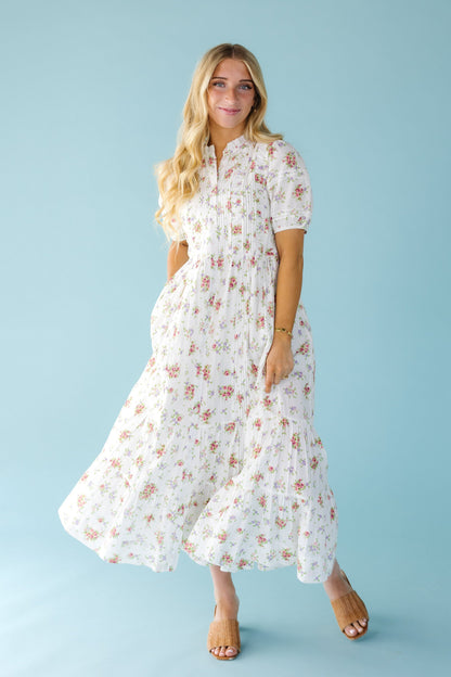 Citrus Flower Fields White Dobby Dress WOMEN'S DRESS Citrus 