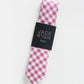 Jack Ryan Checked Out Tie MEN'S TIE JACK RYAN Rose/White 2.5" wide x 58" length 