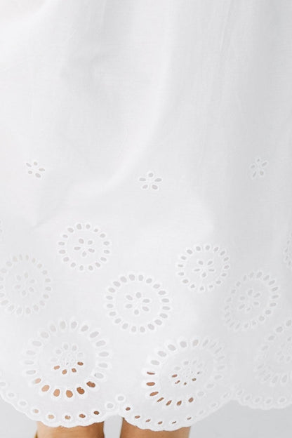 Brass & Roe Melanie Eyelet Midi Skirt WOMEN'S SKIRTS brass & roe 