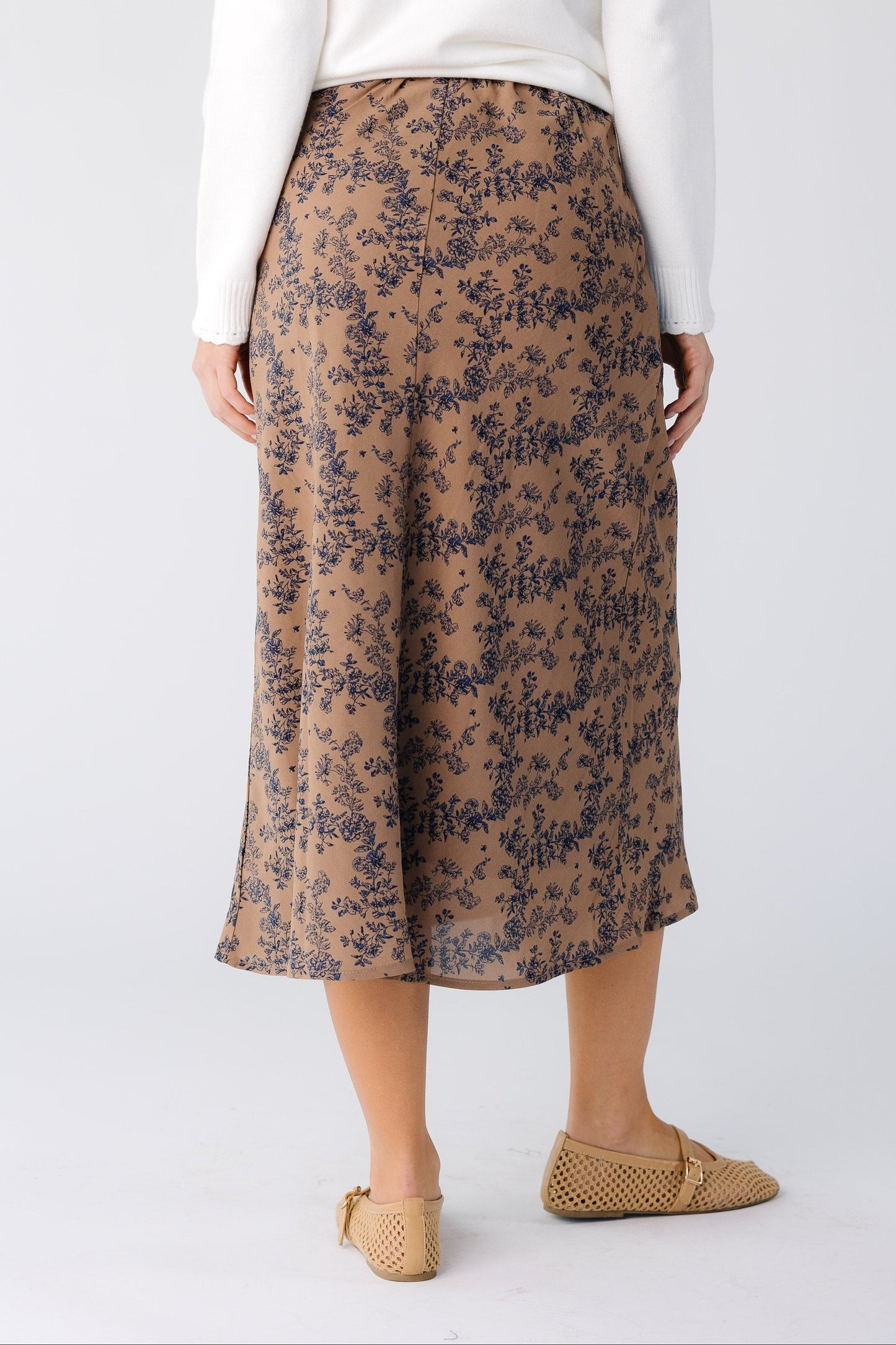 Brass & Roe Ellie Print Midi Skirt WOMEN'S SKIRTS brass & roe 