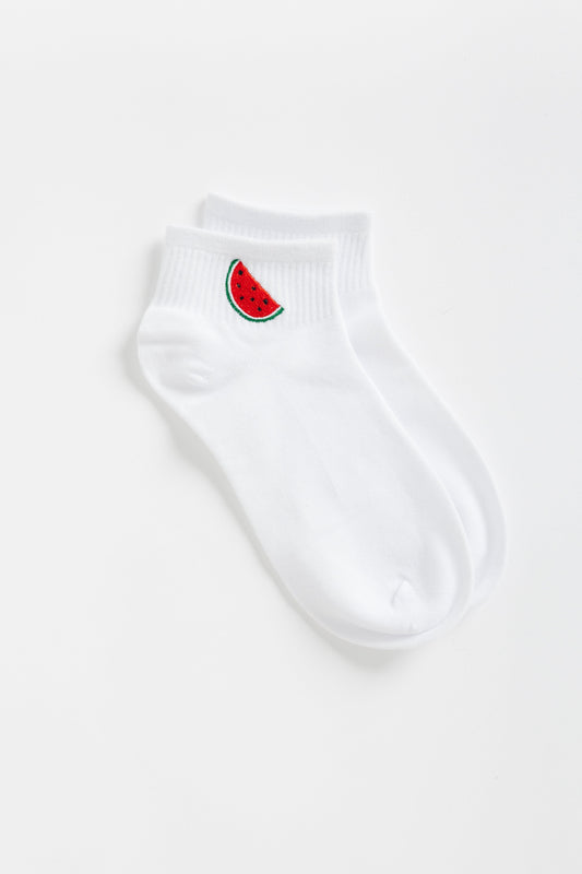 Watermelon Embroidered Socks WOMEN'S SOCKS Cove Accessories 