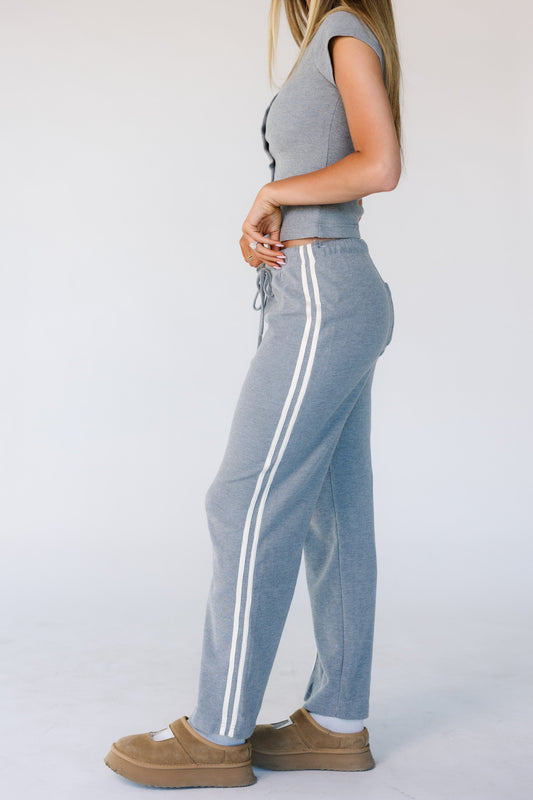 Waffle Stripe Pant Women's Lounge Bottom Mod Ref Hth Grey S 