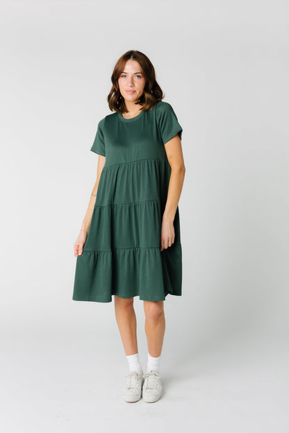 Brass & Roe Summer Ribbed Tiered Dress - Spring 2024 WOMEN'S DRESS Called to Surf 