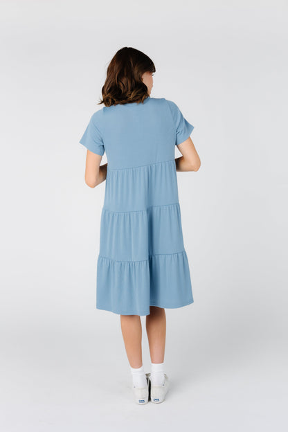 Brass & Roe Summer Ribbed Tiered Dress - Spring 2024 WOMEN'S DRESS Called to Surf 