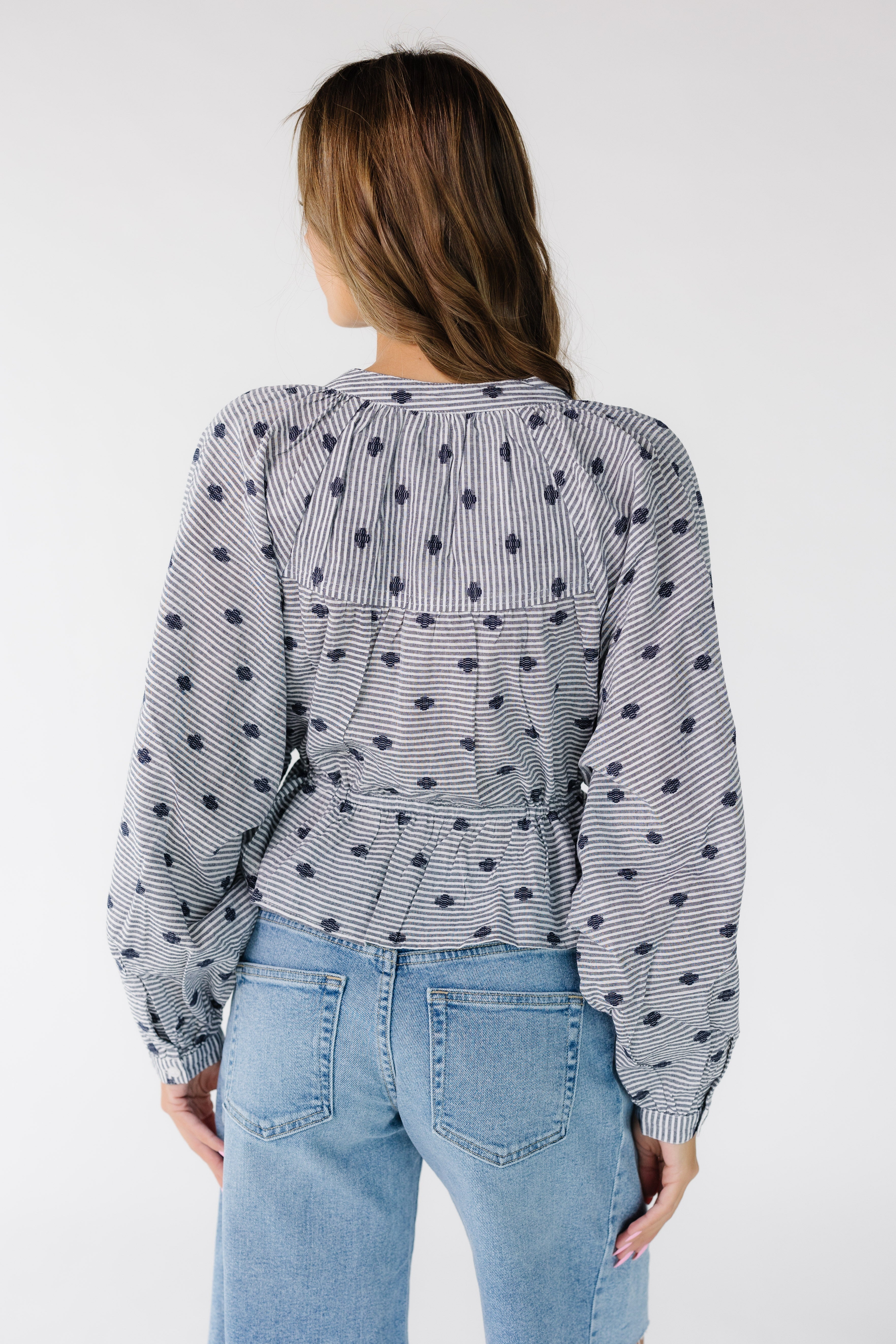 Citrus Luca Stripe & Embroidered Top – Called to Surf