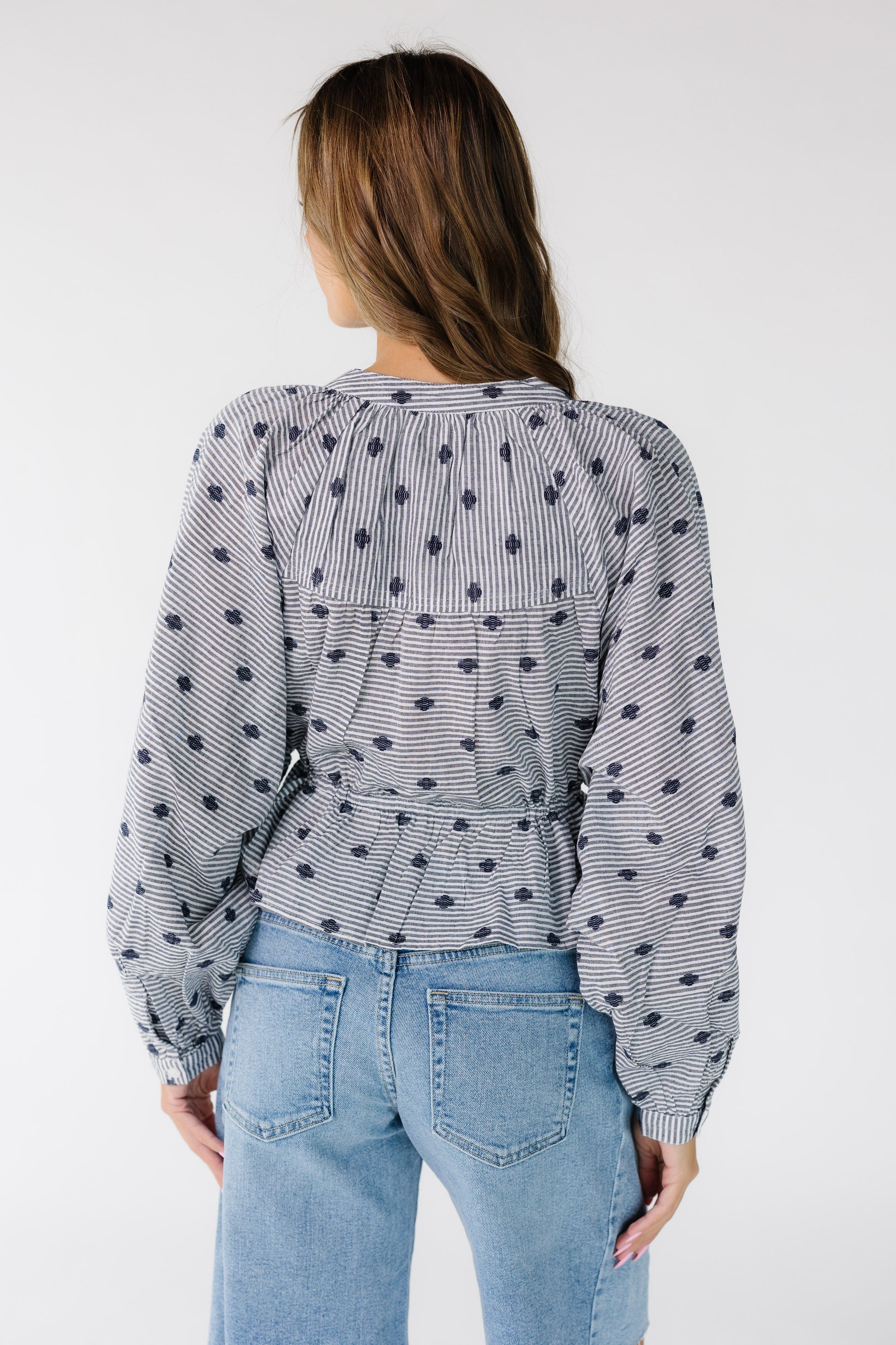 Citrus Luca Stripe & Embroidered Top WOMEN'S TOP Citrus 