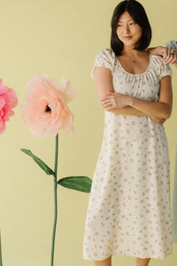 Brass & Roe Blossom Back-Tie Dress