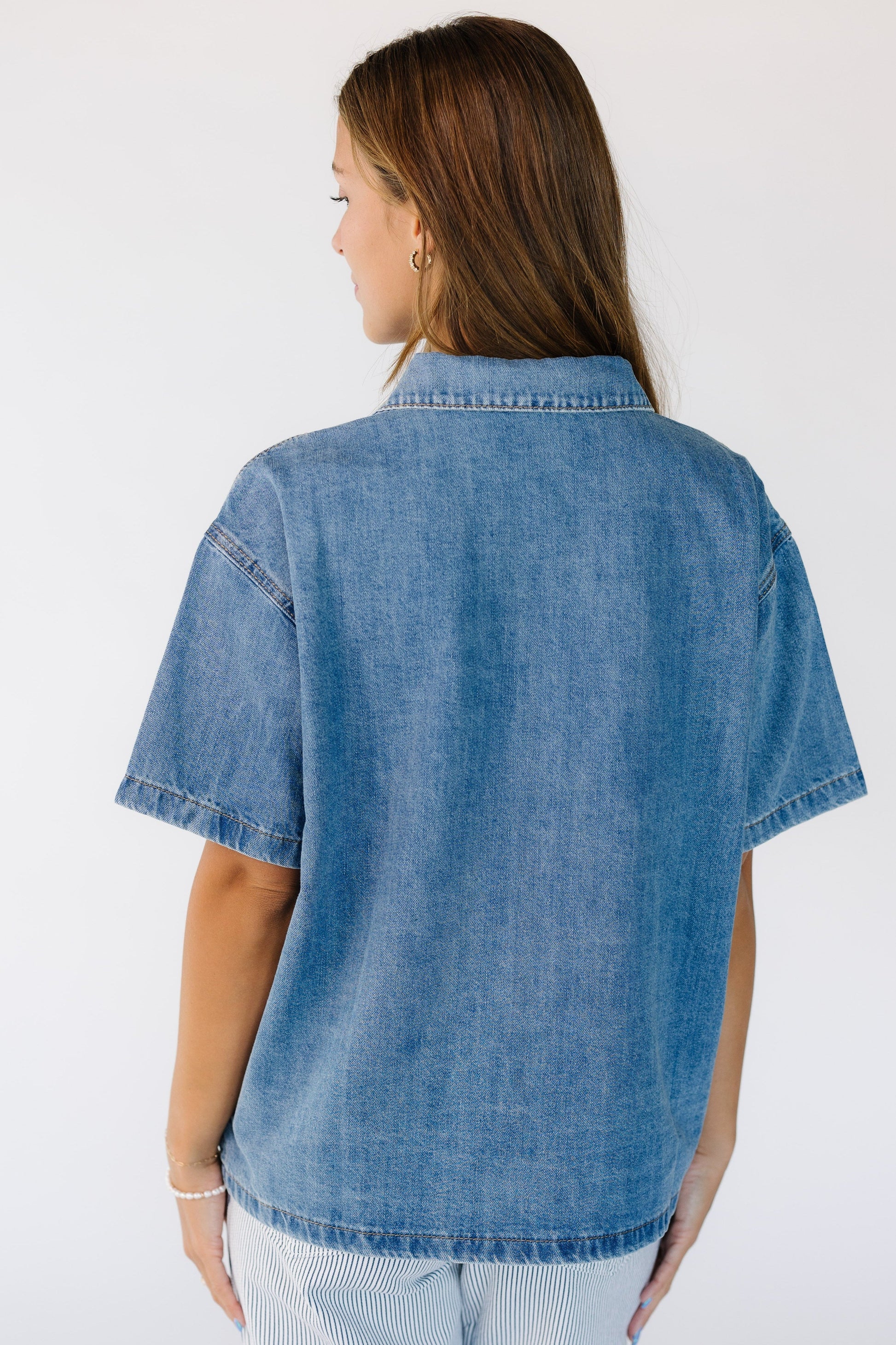 Josie Denim Blouse WOMEN'S TOP Wishlist 