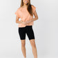 Ribbed Seamless Biker Shorts Women's Athletic Mono B 