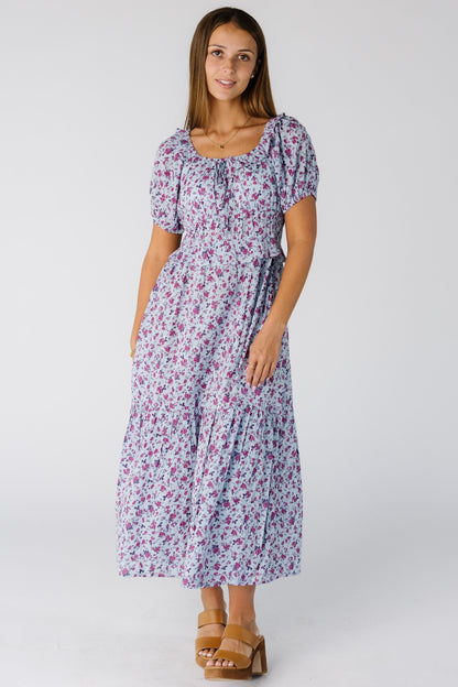 Citrus The Jena Dress WOMEN'S DRESS Citrus Blue Print XS 