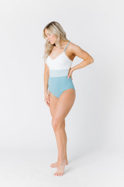 Lumi The Color Block 3 Stripe - Seafoam WOMEN'S SWIM ONEPIECE Lumi 