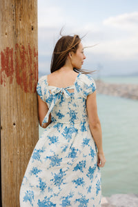 Citrus Lively Smocked Waist Dress