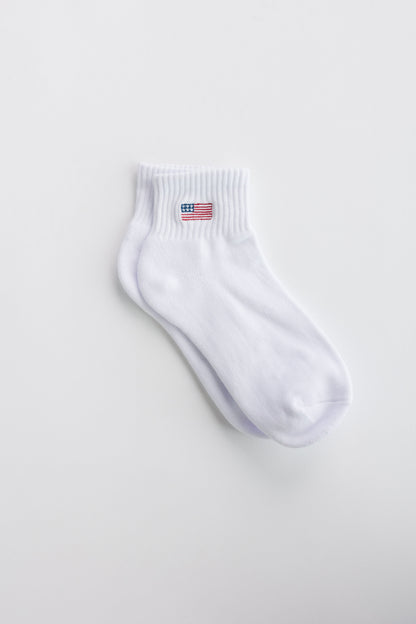 Cove USA Flag Quarter Socks WOMEN'S SOCKS Cove Accessories 