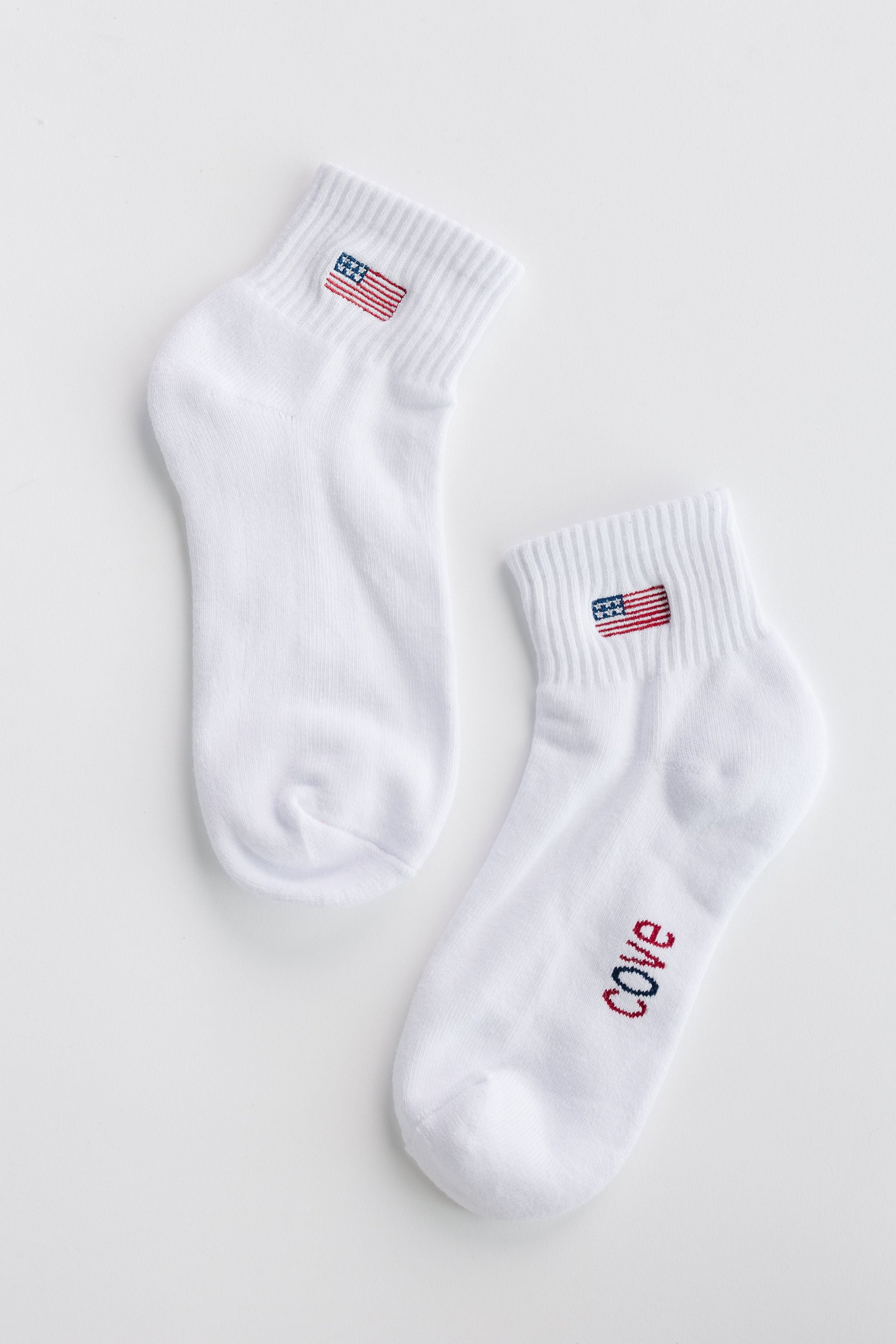 Cove USA Flag Quarter Socks WOMEN'S SOCKS Cove Accessories 