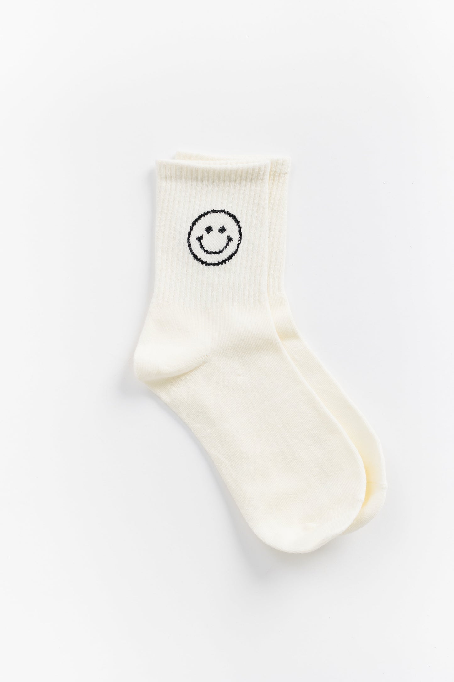 Cove Just Be Happy Socks WOMEN'S SOCKS Cove Accessories Ivory OS 