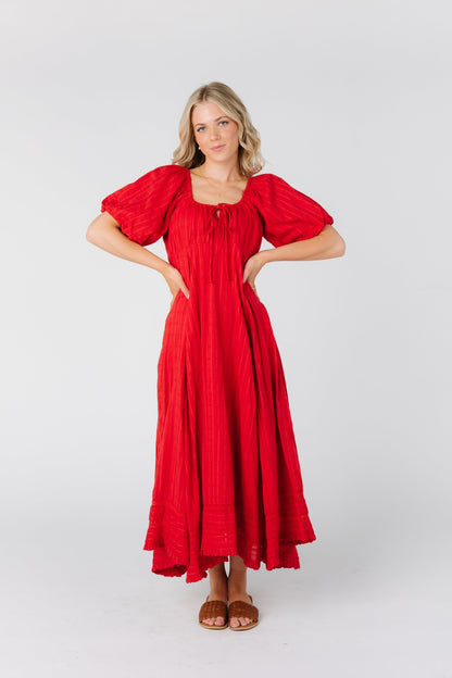 The Lyon dress with round neckline