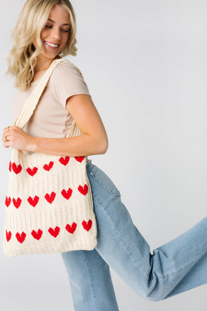 Heart Crochet Bag WOMEN'S BAG Called to Surf 