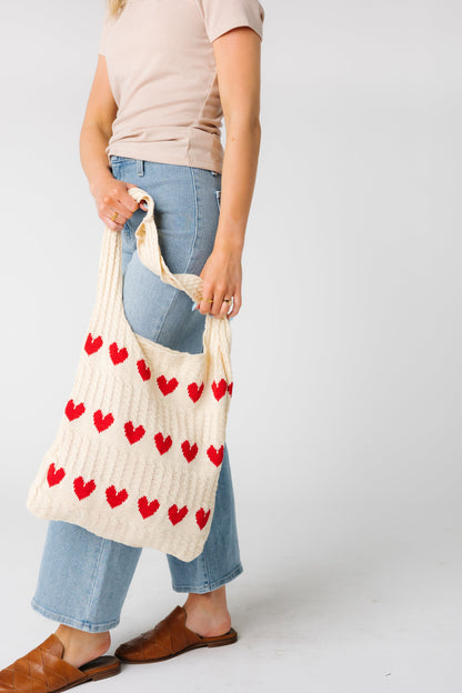 Heart Crochet Bag WOMEN'S BAG Called to Surf 