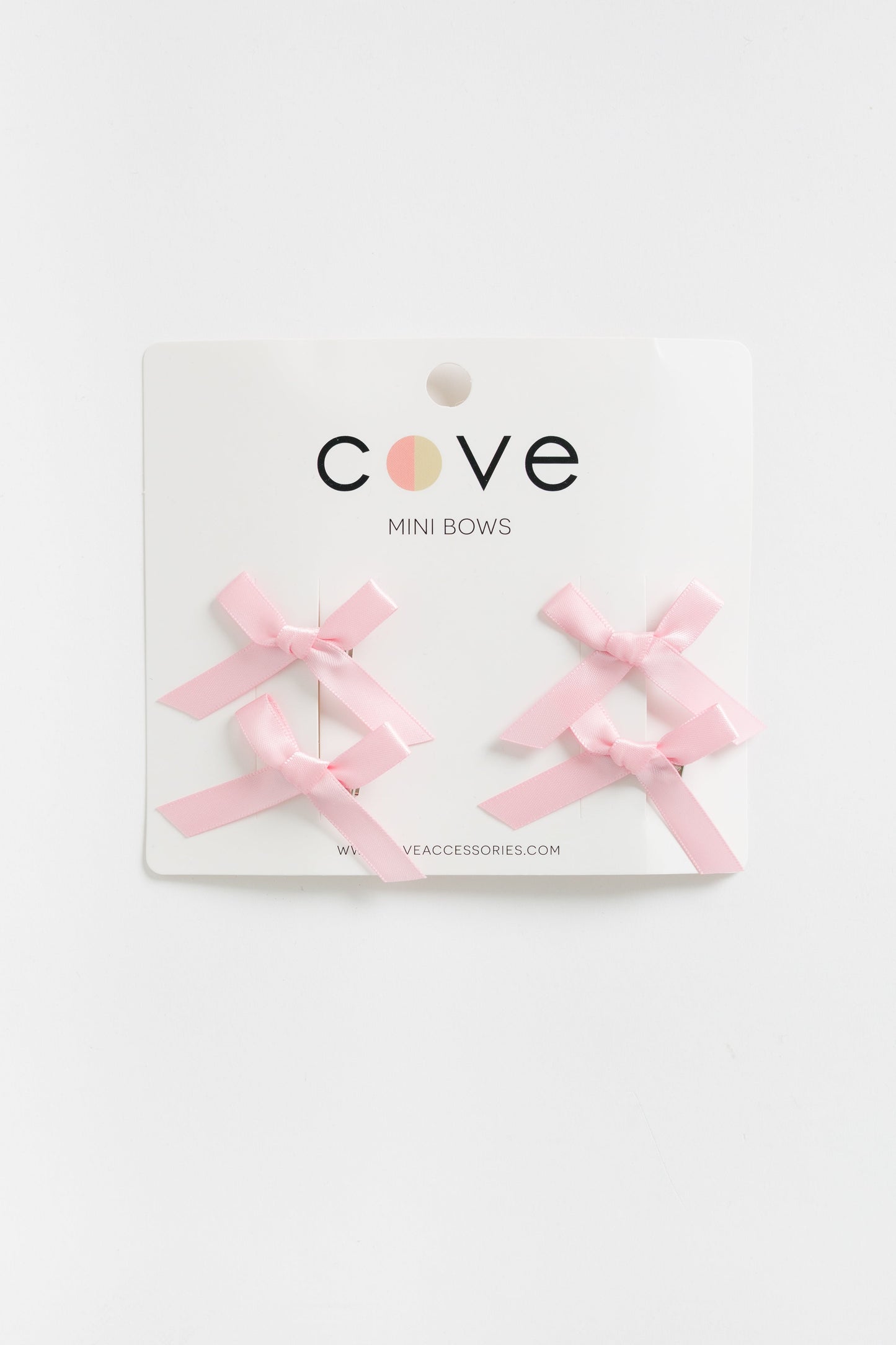 Cove Mini Hair Bows (4) WOMEN'S HAIR ACCESSORY Cove Accessories Pink OS 