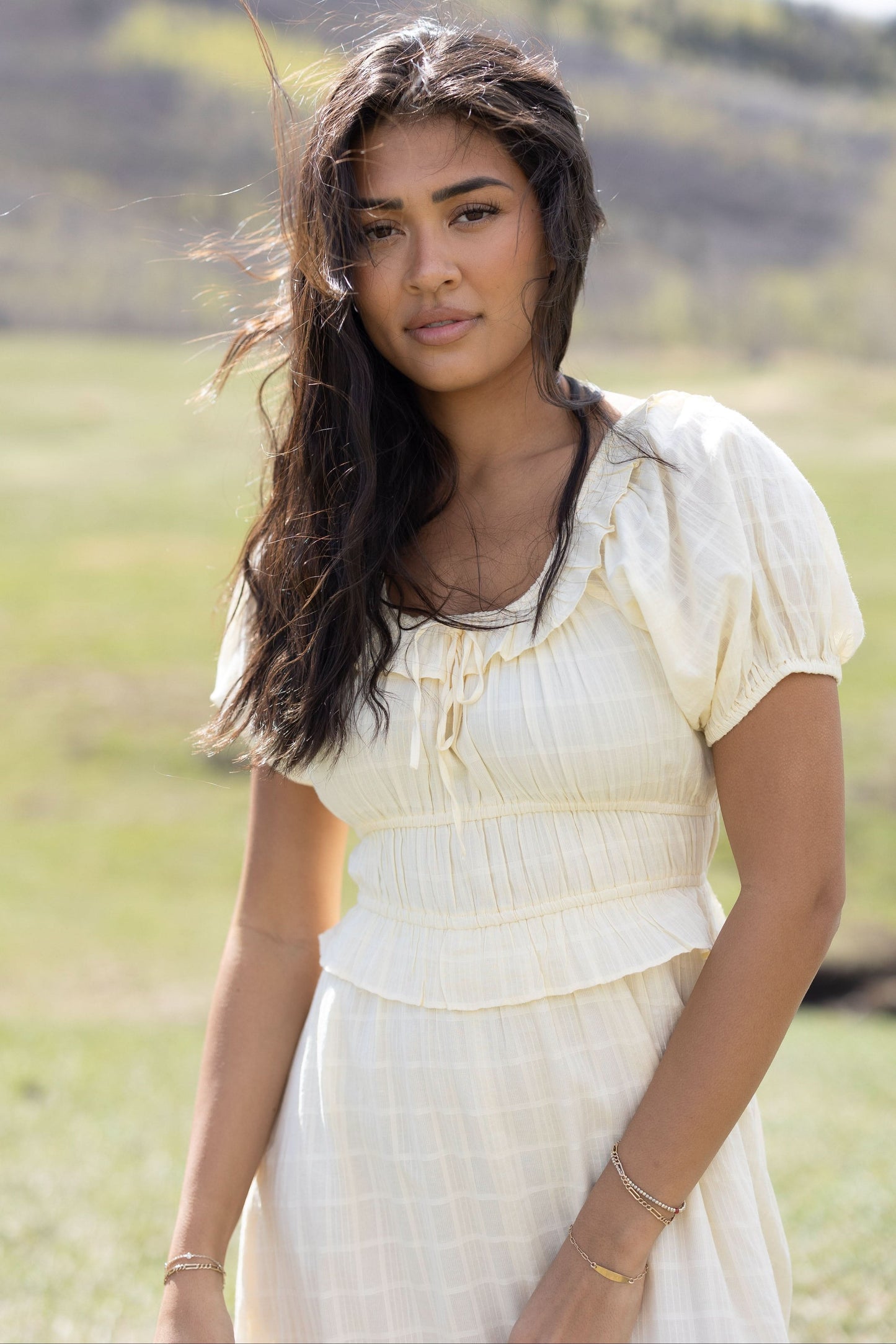 Citrus Jena Dress in yellow for women and teens.