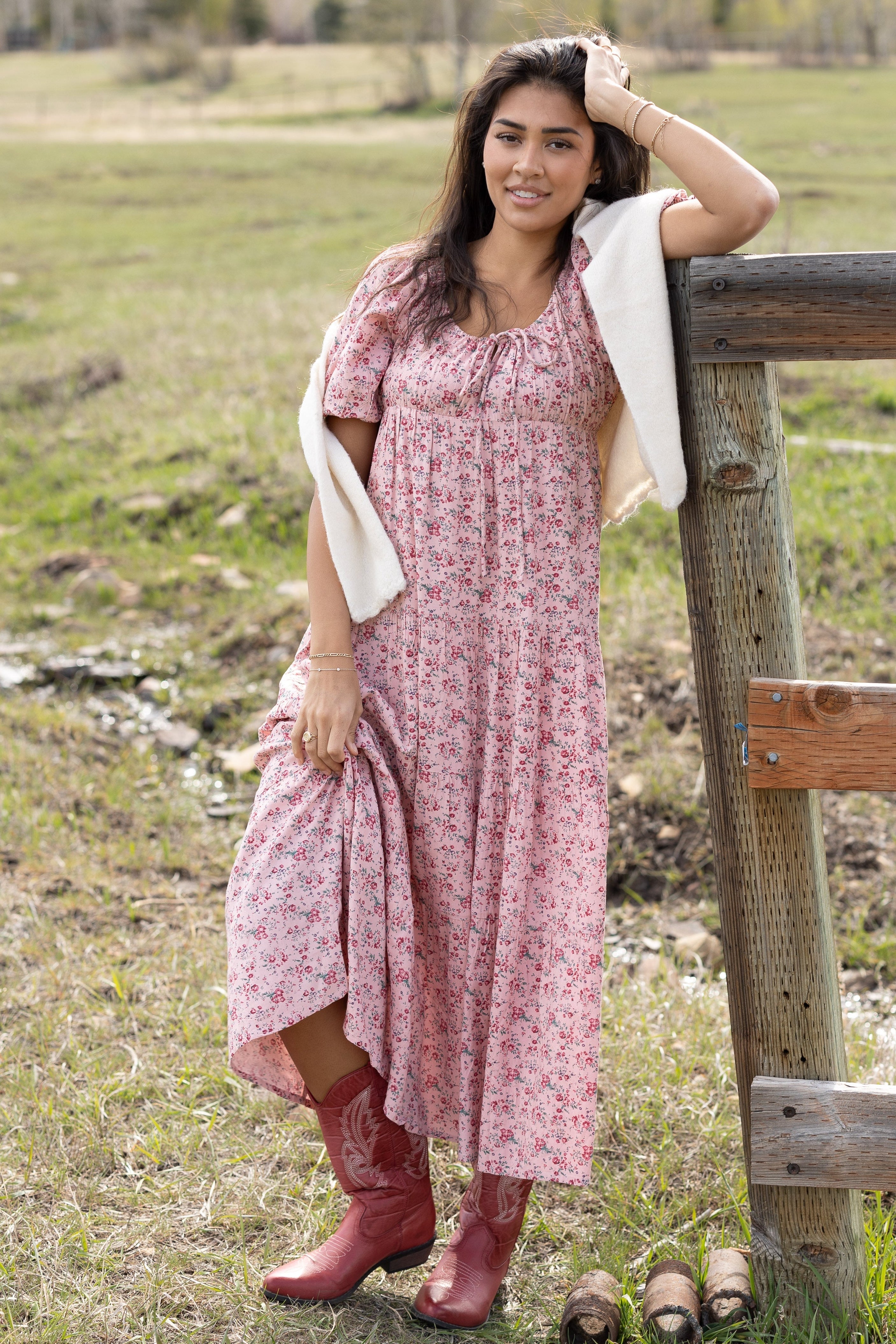 Citrus Lyon Modest Tiered Dress – Called to Surf