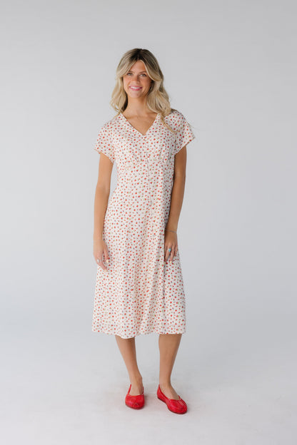 Brass & Roe Cherry Pie Button Down Dress WOMEN'S DRESS brass & roe 