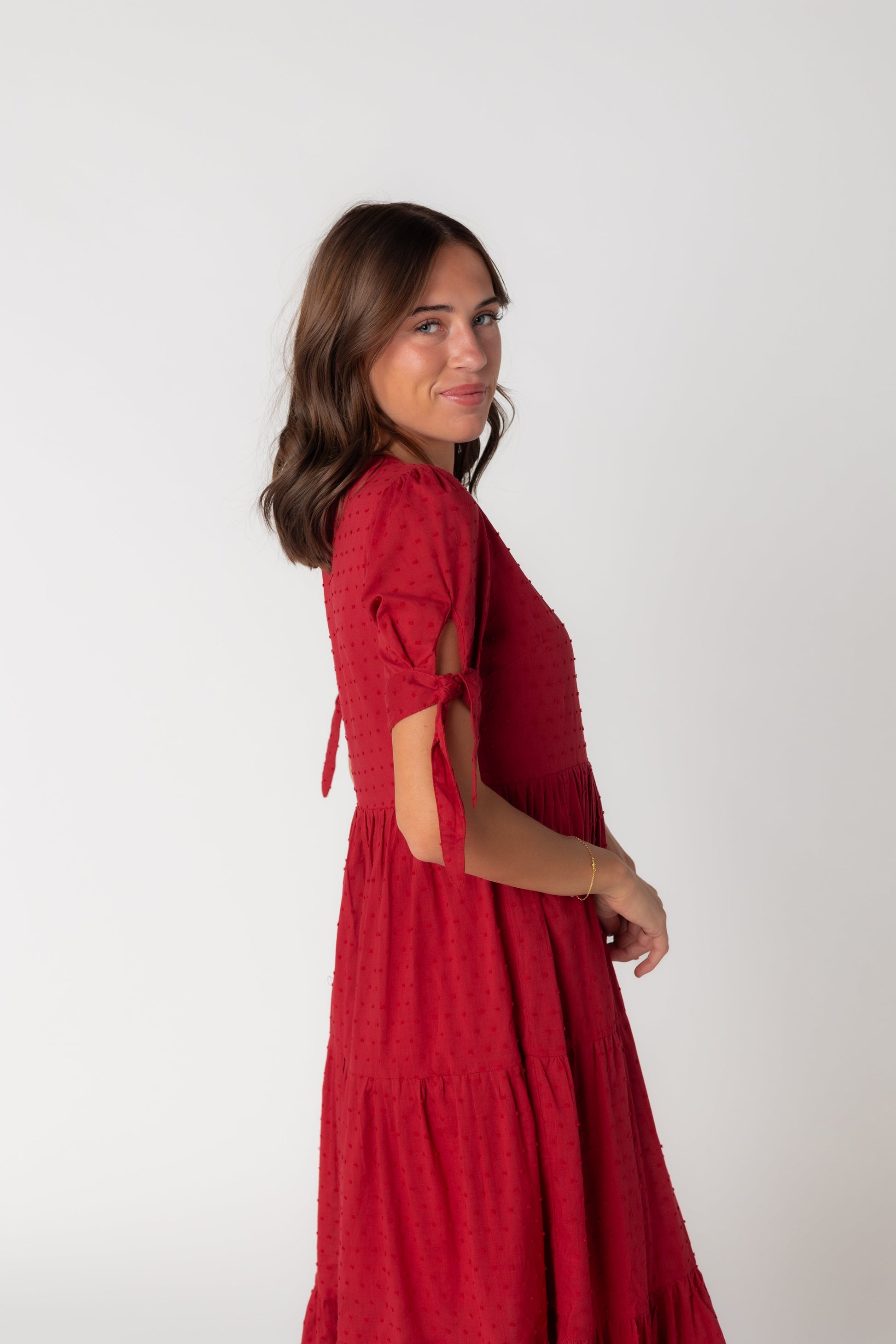 Brass & Roe Claire Tie-Sleeve Dress WOMEN'S DRESS brass & roe 