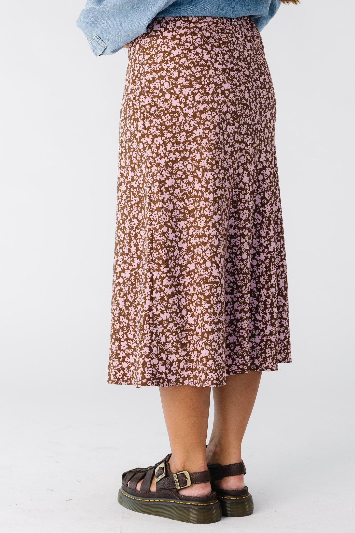 Brass & Roe Ellie Print Midi Skirt WOMEN'S SKIRTS brass & roe 
