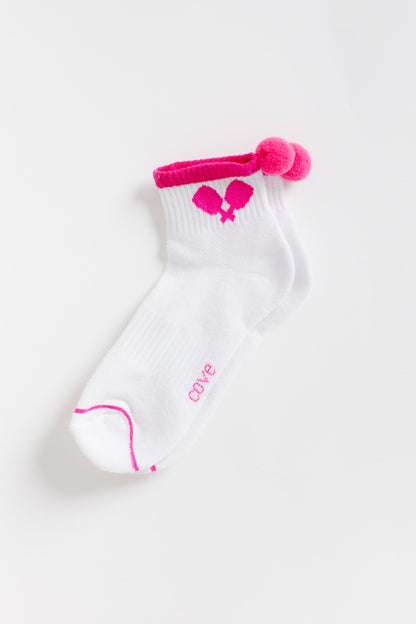 Cove Pickleball Quarter Socks WOMEN'S SOCKS Cove Accessories Pink OS 