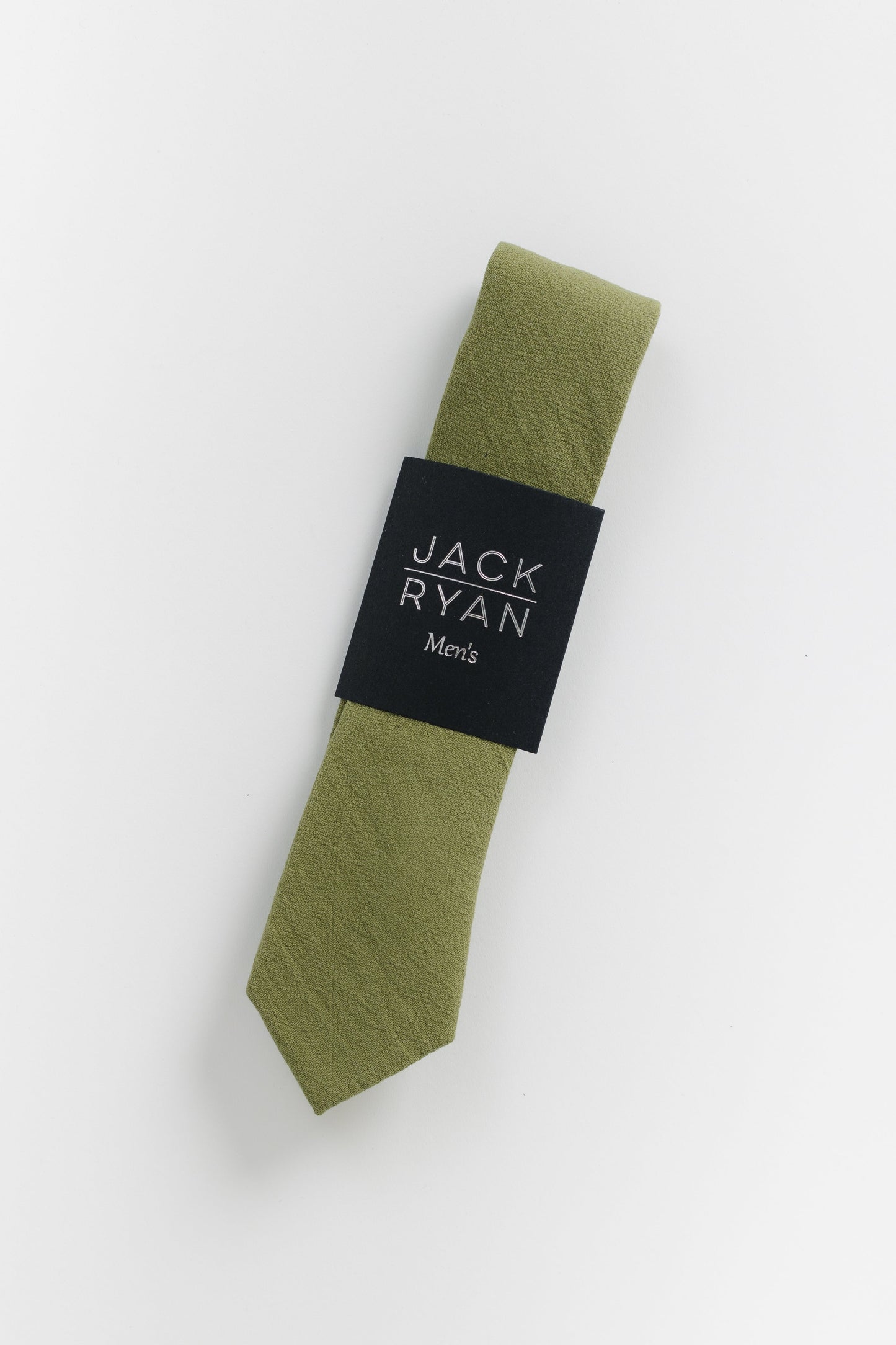 Jack Ryan Solid Collection MEN'S TIE JACK RYAN Moss 58"L x 2.25"W 