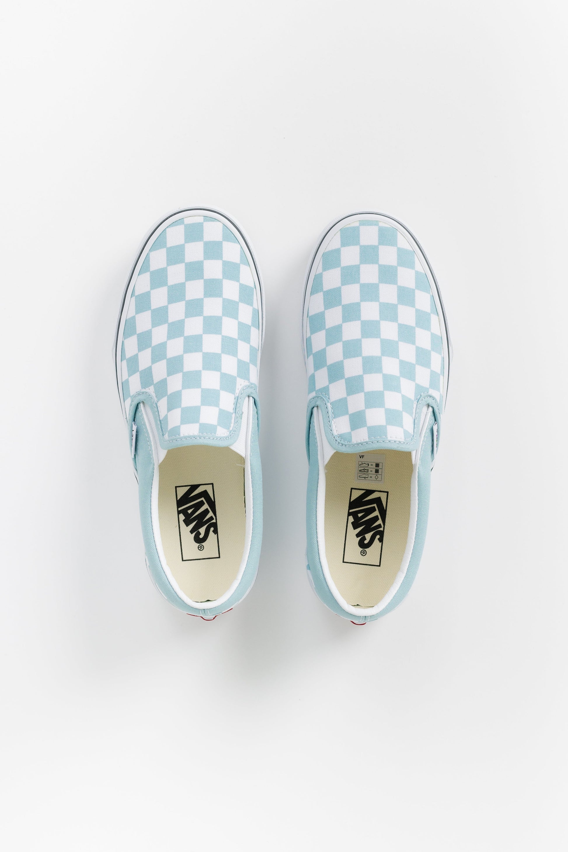 Vans  Classic Checkerboard Slip-On Baby Blue/True White Shoe