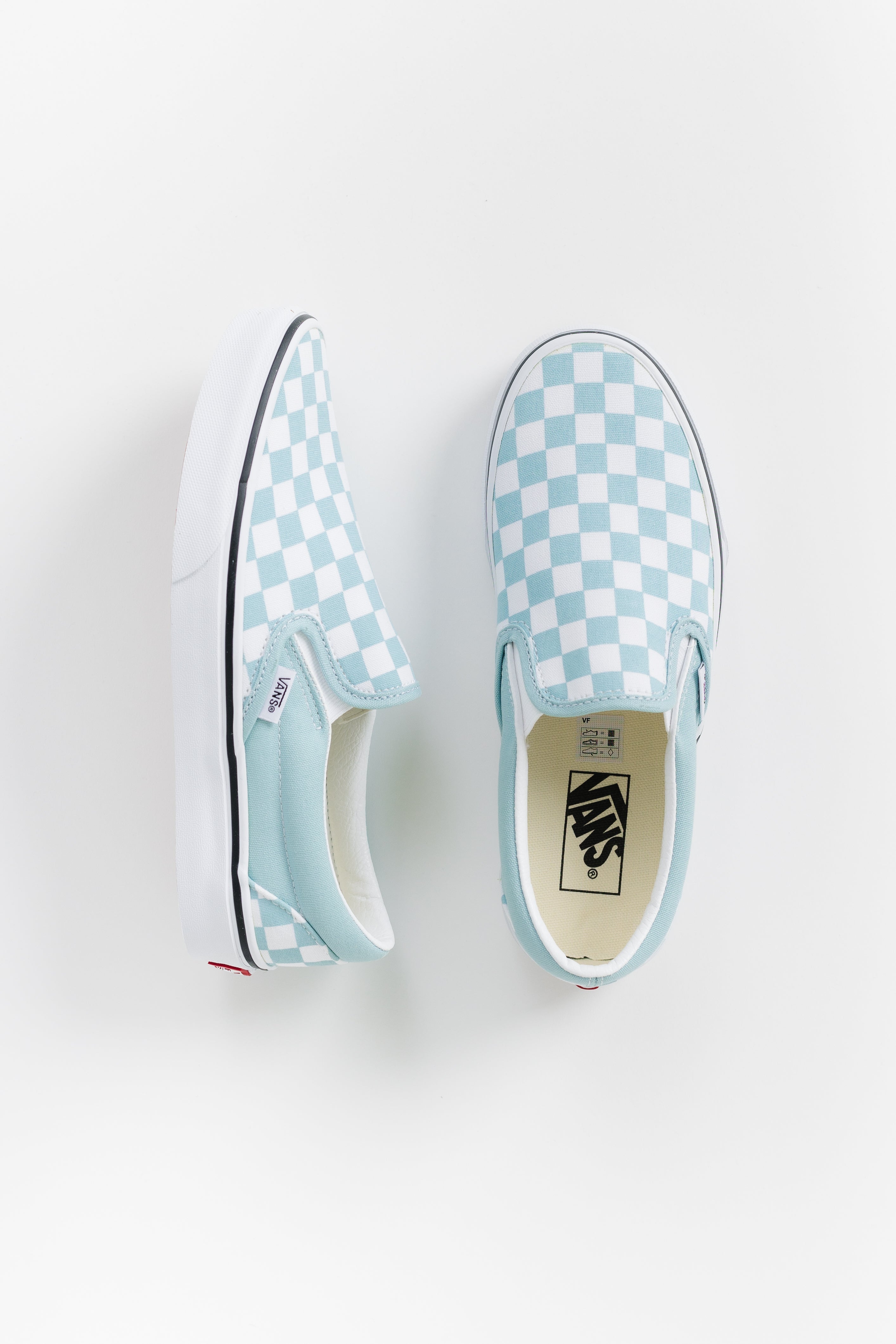 Blue slip outlet on vans checkered