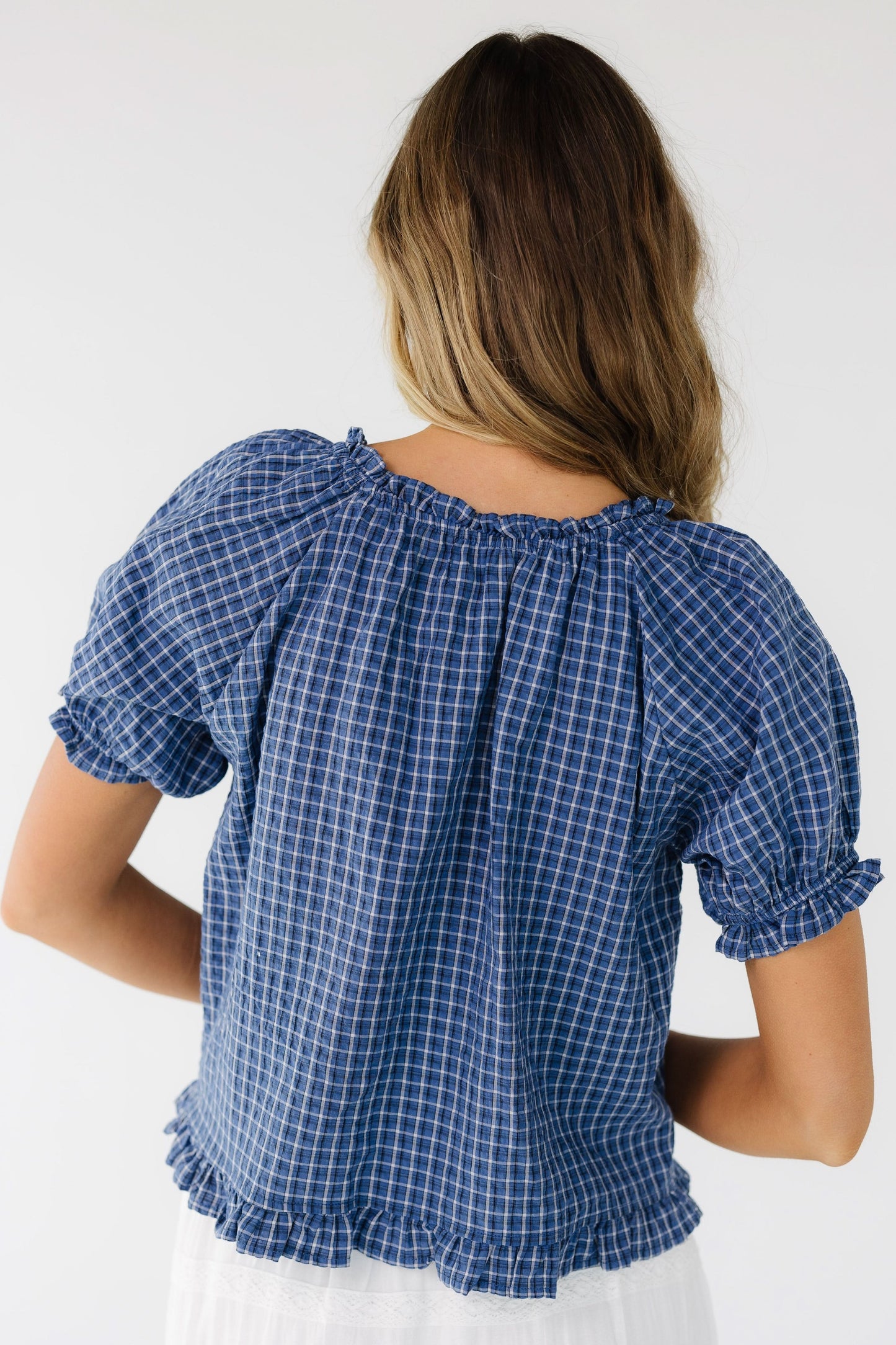 Francine Checkered Top WOMEN'S TOP Things Between 