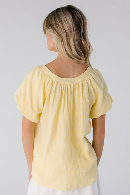 Brass & Roe Gauze Button-Down Top - Summer WOMEN'S TOP brass & roe 