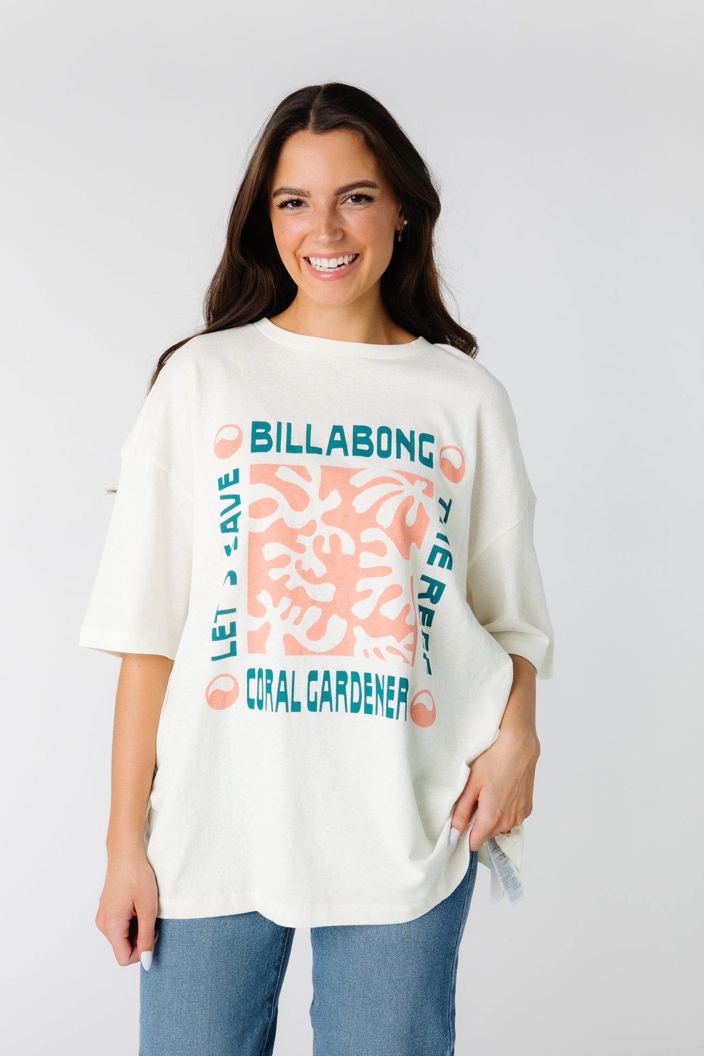 Billabong 2 color graphic tee with short sleeves ABJKT00538