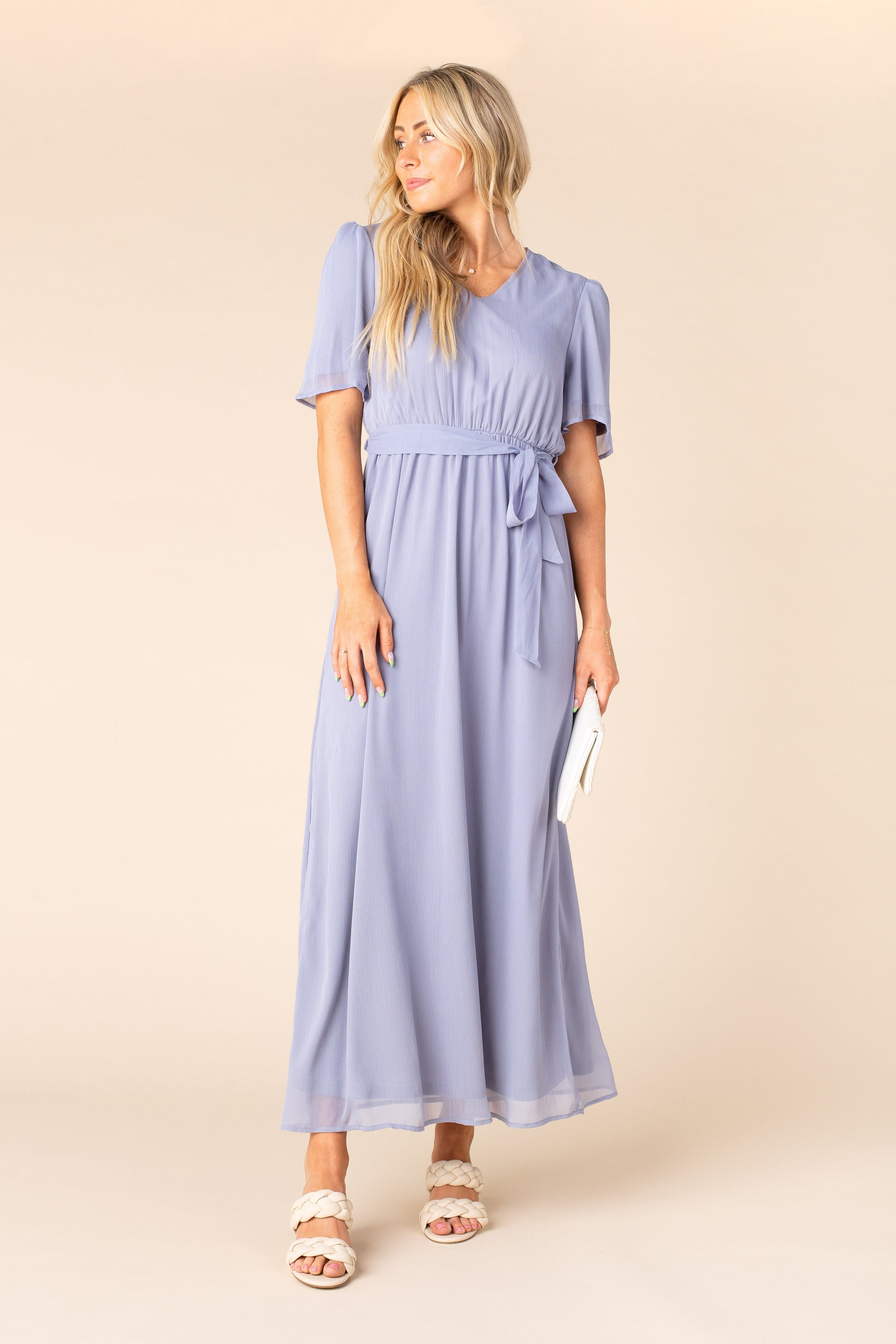 The Abbie Dress Powder Blue L WOMEN'S DRESS Tea N Rose 