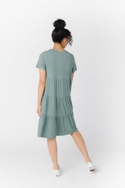 Brass & Roe Summer Ribbed Tiered Dress - Spring 2024 WOMEN'S DRESS Called to Surf 