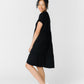 Brass & Roe Summer Ribbed Tiered Dress WOMEN'S DRESS Called to Surf Black L 